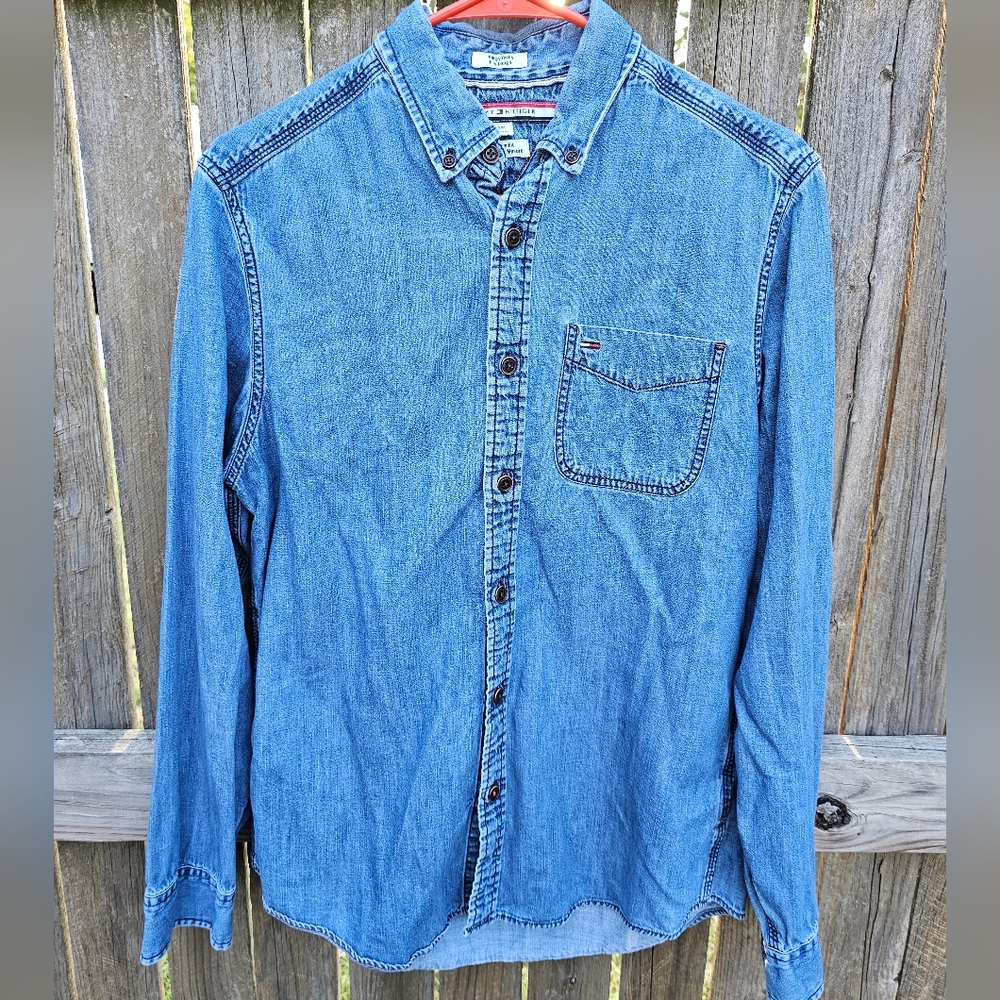 Tommy Hilfiger Indigo Yarns Denim Button-Up Shirt